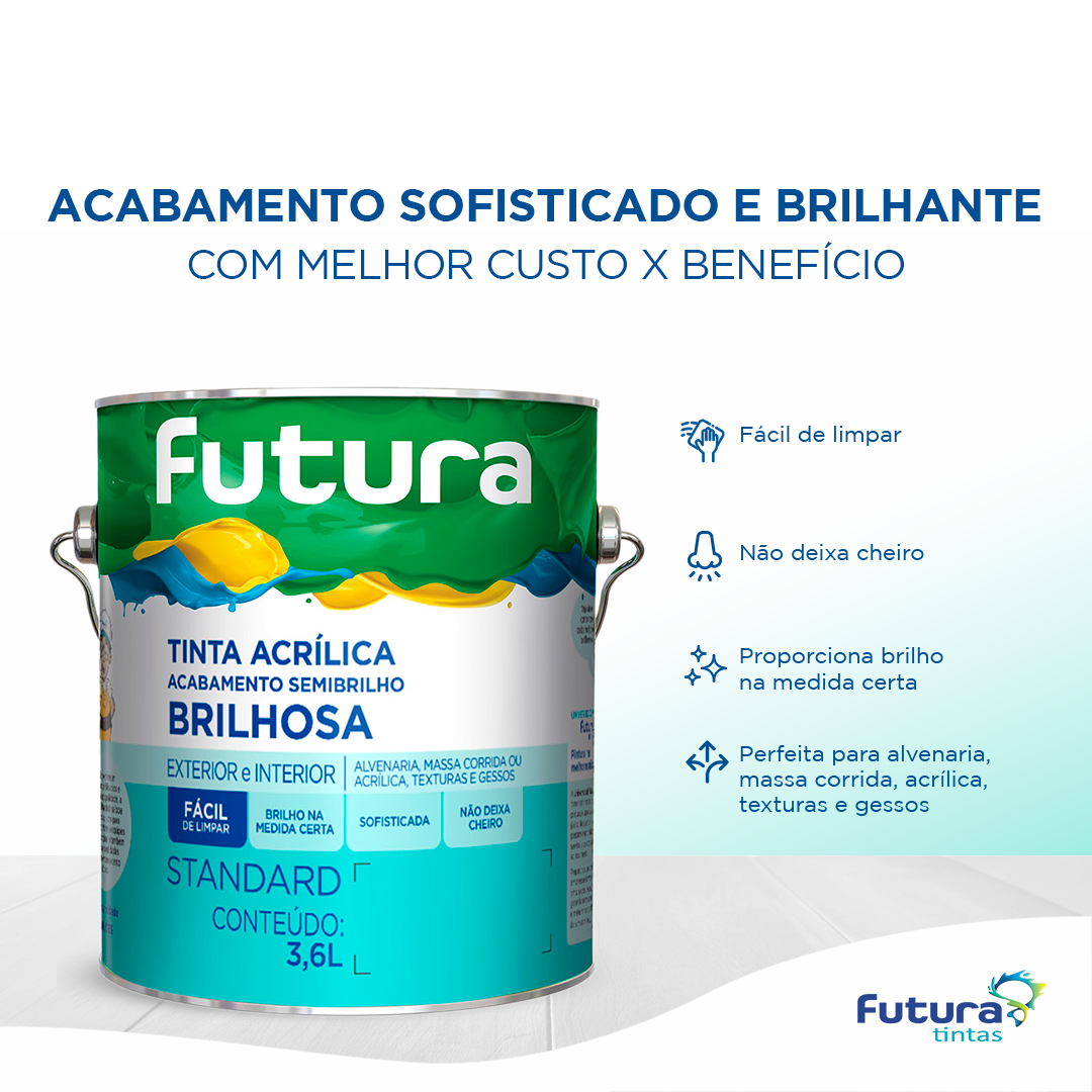 Tinta Acrílica Standard Brilhosa